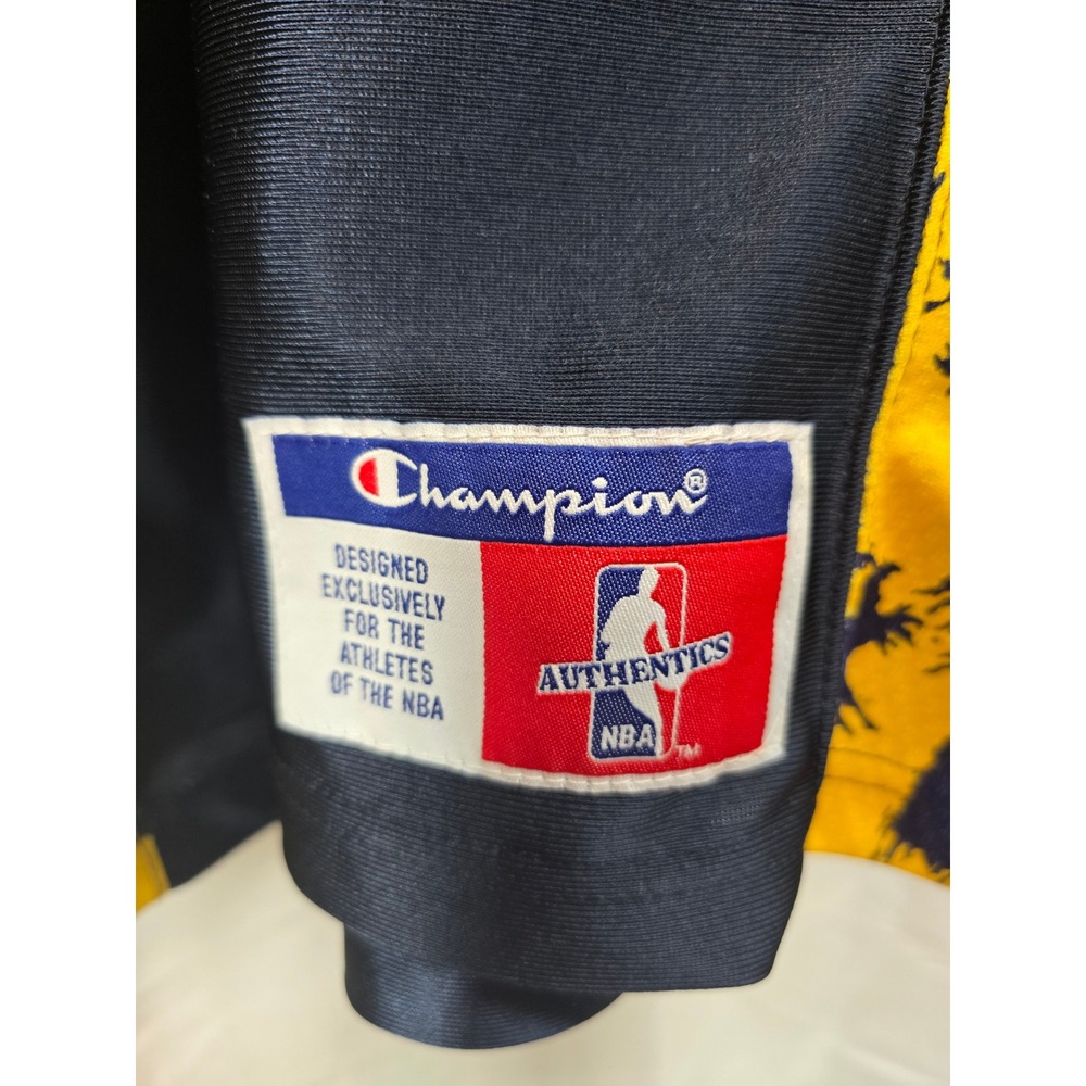 Vintage Champion Indiana Pacers NBA Mens XL Quarter Zip Pullover Athletic Jacket - Picture 2 of 6